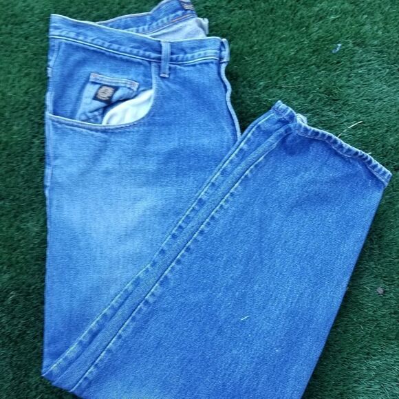 VINTAGE ALFREDO VERSACE JEANS MADE IN USA SIZE 42X32 - Picture 1 of 13